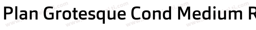 Plan Grotesque Cond Medium Regular字体转换